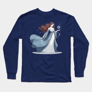 Moiraine Wheel of time cartoon Long Sleeve T-Shirt